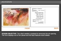 Art Opening Invitation