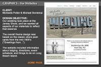 Wedding - Website Home Page