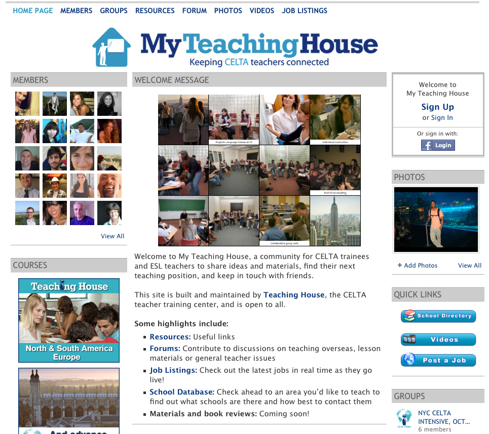 Small & New Business Client: Teaching House